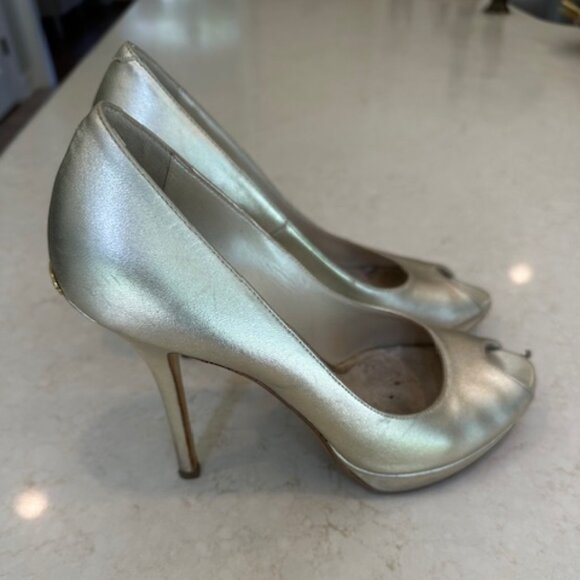 Christian Dior Ms Dior Gold platform stilettos size 38.5 - Picture 3 of 4
